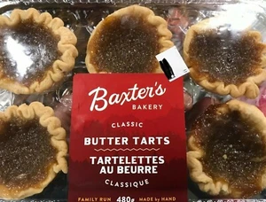 CLASSIC BUTTER TARTS 480g/17oz - From Canada - MADE BY BAXTER BAKERY BY HAND - Picture 1 of 1