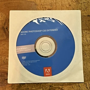 Adobe Photoshop CS5 Extended For Mac OS w/ Serial Number Code Disc Only - Picture 1 of 4