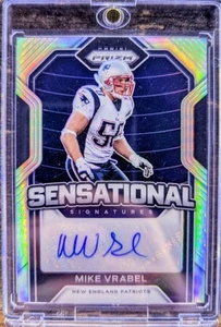 Mike Vrabel Auto /30 2020 Panini Prizm New England Patriots Head Coach Autograph - Picture 1 of 2