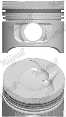 Kolben NÜRAL 87-743100-10 für T1 PUCH TN 611 VITO 602 T2 SSANGYONG SPRINTER 601 - Bild 1 von 4