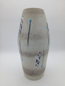 Handcrafted Ceramic Vase with Abstract Design 34cm Height Modern Decor - Picture 1 of 6
