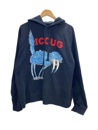 Felpa con cappuccio Gucci XL cotone BLK 646953 usata