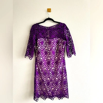 Mini Vestido JAXPurple Funda Superpuesta Talla 8 Foto 1 de 4