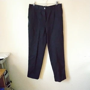 Pantalones de frijol L L talla 14 azul regular botones bolsillos con cremallera - Imagen 1 de 3