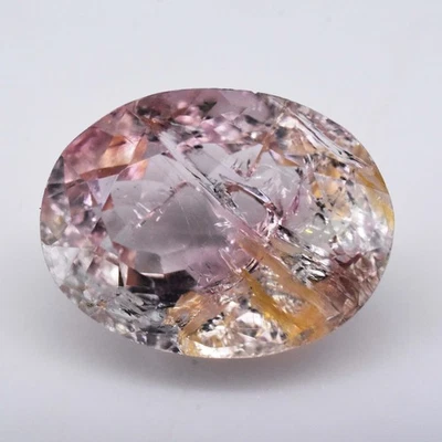 3.45 Ct Natural Bi-Color Tourmaline Oval GTL Certified Untreated Rare Gemstone - Image 1 of 4