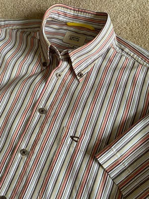 CAMEL ACTIVE MULTI STRIPE SHORT SLEEVE SHIRT M MEDIUM - Image 1 of 4