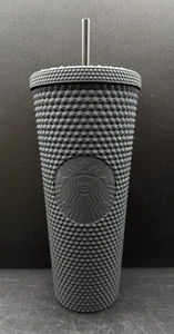 Starbucks 2021 Black Matte Studded Venti Tumbler - 24 oz - Picture 1 of 10