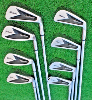 #4940 RH "VINTAGE"Wilson Agressor Set of Irons 3-PW w/Agressor steel shafts - Image 1 of 4