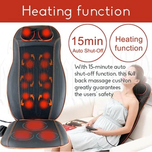 Body Back Massager Seat Vibration Cushion Chair Heating Pad Car Home Relaxing AU - Picture 1 of 14