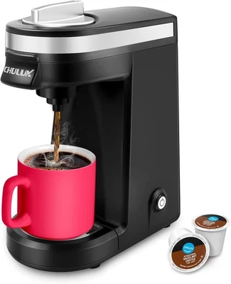 CHULUX Single Serve Coffee Maker for K Capsule and Ground Coffee, A-Black  - Image 1 of 4