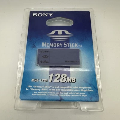 Sony MSA-128A 128 MB Memory Stick - Sealed Package NIB - Image 1 of 3