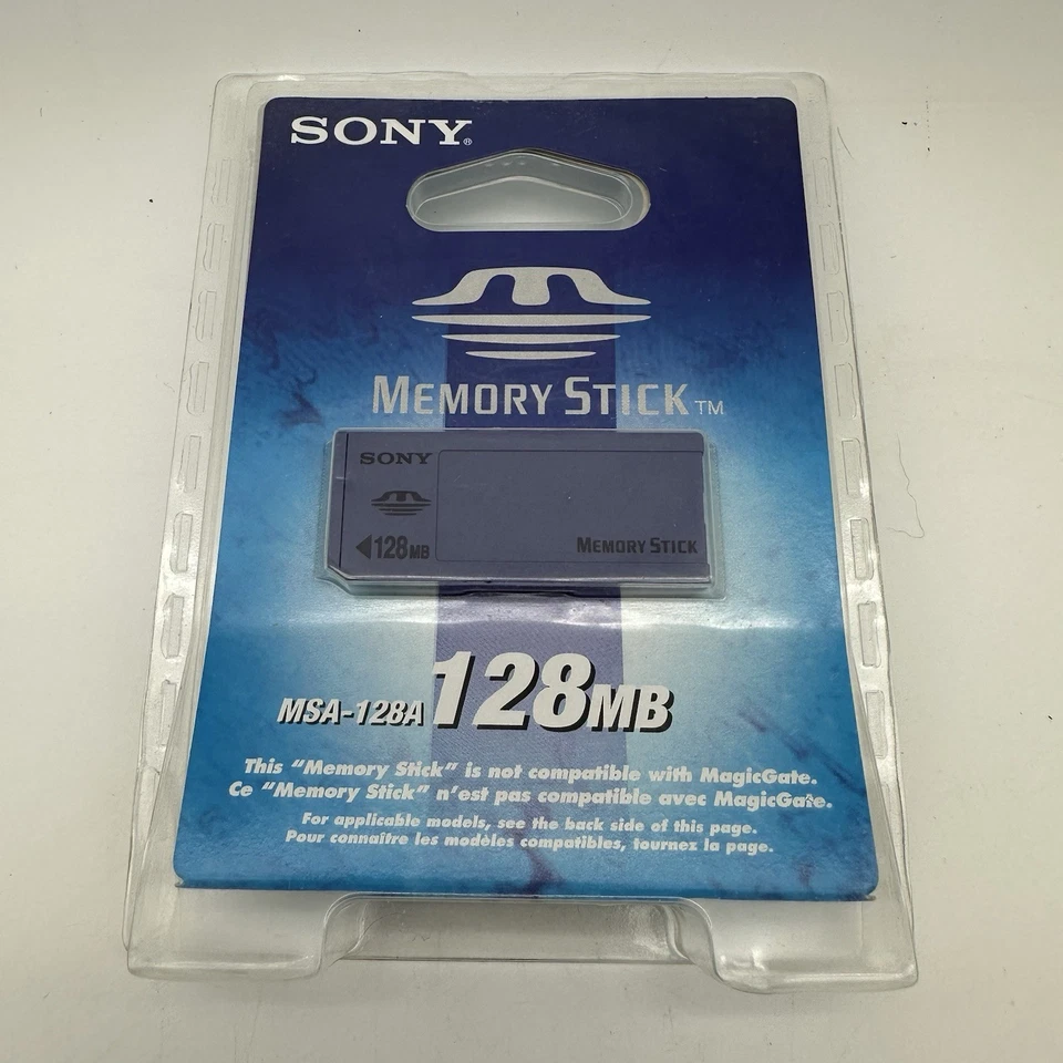 Sony MSA-128A 128 MB Memory Stick - Sealed Package NIB - Image 1 of 3