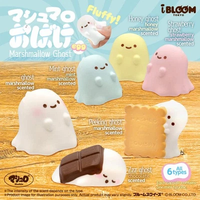 iBloom Squishy Marshmallow Ghost Surprise Egg Blind Box Kawaii Soft Scented Slow - Image 1 of 3