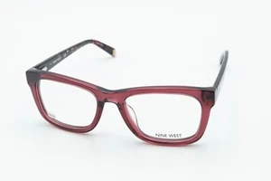 NINE WEST NW5103 603 Bordeaux Crystal 51-18-135 Eyeglass Frames Flex Hinges X658 - Picture 1 of 12