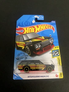 2020 Hot Wheels BLACK '71 Datsun Bluebird Wagon 510 MOMO 146/250 - Picture 1 of 2