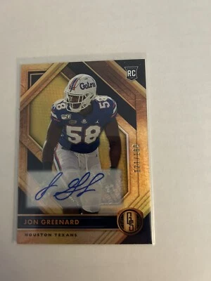 2020 Panini Gold Standard Rookies Auto /199 Jon Greenard Rookie Auto RC Texans - Image 1 of 2