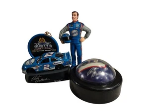 Vtg Set of 3 Rusty Wallace #2 Action figure Race Car Light Collector Ltd Fig - Picture 1 of 4