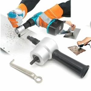 Metal Cutting Dual Head Sheet Nibbler Hole Saw Cutter Drill Tackle Tool Durable - Picture 1 of 10