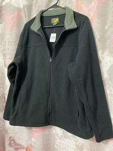 Chaqueta BASS PRO SHOPS Para Hombres Grande Negra Cremallera Completa Bolsillos Polar Exterior Nueva con Etiquetas - Imagen 1 de 14