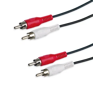 Cable de audio Cinch cable de conexión cable de conexión 2 x 2 conectores Cinch RCA 2,5 m - Imagen 1 de 3