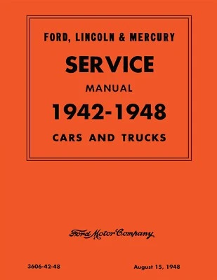 Ford, Lincoln, Mercury 1942-1948 manual de servicio Foto 1 de 4