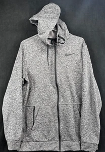 Nike Men Therma Full-Zip Hoody Jacket Gray Jersey Training Top CU6231-071 LN - Picture 1 of 13
