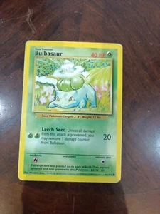 Pokémon TCG Bulbasaur Base Set 44/102 Regular - Picture 1 of 2