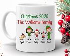 Personalized Christmas Mug Xmas Family Stick Figures For The Whole Family Custom