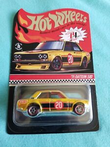 2020 Hot Wheels RLC Releases 71 DATSUN 510 Gold EXCELLENT CARD Read