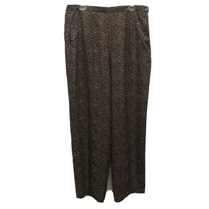 Liz Claiborne Donna 16 Pantaloni Geometrici Nero Vintage Altise Elastico anni 80 - Foto 1 di 5
