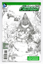 GREEN LANTERN (2011) #23 1:25 MORALES SKETCH VARIANT BAGGED BOARDED DC COMICS NM
