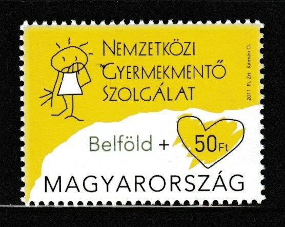 Sello HUNGRÍA Servicio de Seguridad Infantil MNH Foto 1 de 1