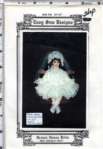 "Shay Communion Dress" Easy Sew Designs Sewing Pattern # BHD 996 UNCUT Shop Copy - Picture 1 of 2