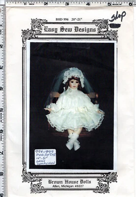 "Shay Communion Dress" Easy Sew Designs Sewing Pattern # BHD 996 UNCUT Shop Copy - Image 1 of 2