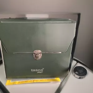 Vintage Tasco 222CRZ Binoculars 7x50 372ft at 1000yds 124M/1000M MC With Case - Picture 1 of 8