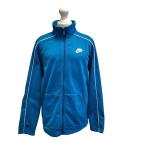 Nike Sports Blue Full Zip Tracksuit Top/ Jacket UK Boy's Size L I859 - Picture 1 of 6