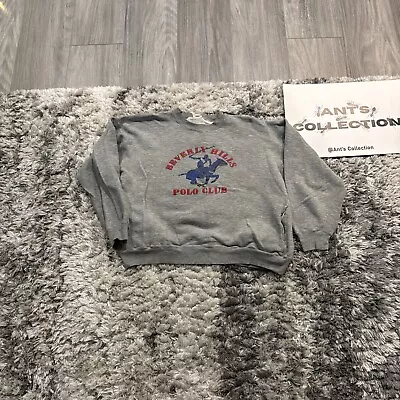 Polo Club Beverly Hills Vintage Unisex Adultos Talla Grande L Años 80’s 1982 Cuello Redondo Foto 1 de 4