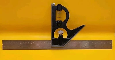 Craftsman ~ 12" Combinación Cuadrada ~ #39567 - Hecho en EE. UU. Herramienta de Maquinista Foto 1 de 4