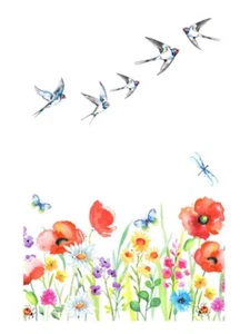 Geschirrtuch Wildflowers Roy Kirkham Baumwolle 70x48 cm - Picture 1 of 1
