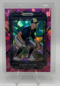 Robert Moore 2023 Panini Prizm Baseball - Pink Ice Prizm Card # 109 - Foto 1 di 2