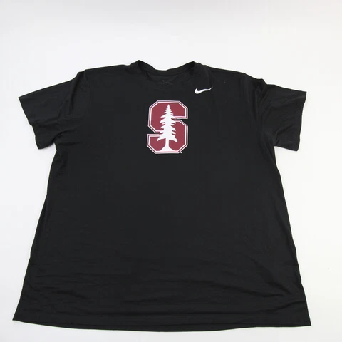 Stanford Cardinal Nike Dri-Fit Short Sleeve Shirt Men's Black Used Cover
