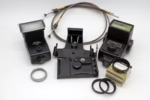 Lot of Photo Equipment - Flash Units, Tripod Adapters, Cable Releases - As Is - Picture 1 of 7