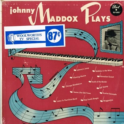JOHNNY MADDOX plays U.S. DOT LP DLP-3005_orig 1955 STILL SEALED looks perfect - Image 1 of 3