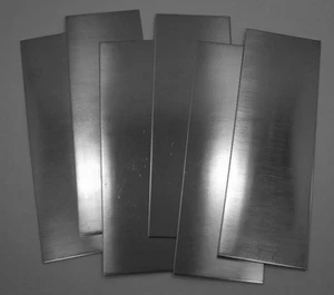 Nickel Silver Sheet / Bracelet Blanks 20ga 6" x 2" .81mm Thick Pkg Of 6 - Picture 1 of 1