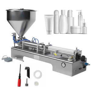 600ml Liquid Paste Filling Machine Pneumatic Bottle Pack Piston Filler & Hopper - Picture 1 of 1