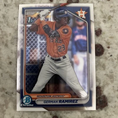 2024 Bowman 1st Chrome GERMAN RAMIREZ Prospect L  #CPA-G - Image 1 of 2