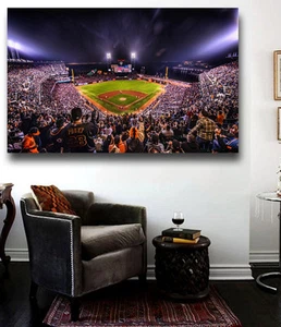ATT Ballpark Stadium Canvas 36 x 24 Ready to Hang for Premium 1.5 inch Frame - Picture 1 of 4