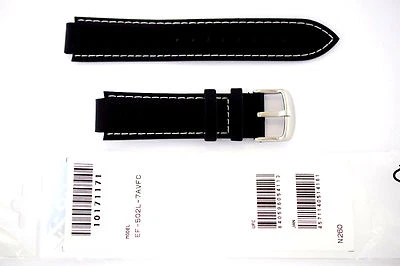 CORREA RELOJ CASIO REPUESTO ORIGINAL: 10171171 EF-502L PUNTADAS NEGRO/BLANCO Foto 1 de 3