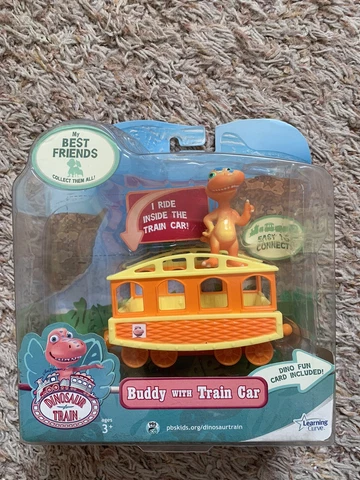 BRAND NEW DINOSAUR TRAIN Buddy w/ Train Car FIGURE TOY Learning Curve JIM HENSON Cover