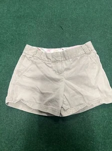 J. Crew City Fit Khaki Classic Twill Weathered & Broken-In Chino Shorts - Size 4 - Picture 1 of 10